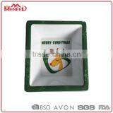 2015 New Products Christmas Reindeer Printing Snack Cookie Serving Plastic Square Bowl thumbnail-1