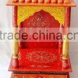 Hand Painted Mini Wooden Temple With 1 Drawer thumbnail-5