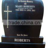 Black Granite Gravestone