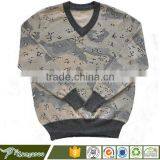V-neck Wool Acrylic Mens Military Pullover With Rib Neck and Cuff; Army Heavy Weight Wool Sweater thumbnail-1