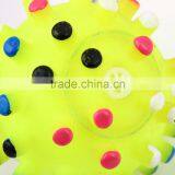 Colorful Pet Dog Cat Squeak Toy Ball Lovely Cat Chewing Ball Squeaker Quack Sound Toy thumbnail-3