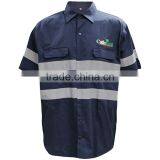 China Wholesale Cheap Work Black Reflective Shirt