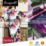 Customized Flower Digital Print Silk Fabric Woven Fabric thumbnail-1