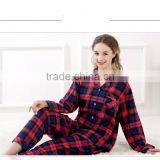 Warm Cotton Women Pajamas Suits Red Pajamas Home Comfortable Sleepware thumbnail-1