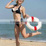 2015 Summer New Arrival Low Waist Sexy Backless Striped Strip With Padding With Veil Beach Swimsuit thumbnail-5