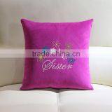 Simple Throw Pillow Rhinestone Motif For Home Decoration