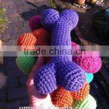 Handmade Bone Dog Toy Crochet Toy For Pet thumbnail-1