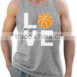 Mens 95% Polyester 5% Spandex Printing Sport Tank Top thumbnail-3