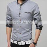 New Men's Fashion Slim Fit Shirts Long Sleeve Bussiness Man Dress Shirt Plus Size thumbnail-3