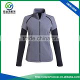 Latest design high quality woman 100% polyester soft shell sports jacket / lightweight golf jacket