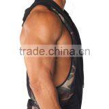 Hot Sale Sports Men's Body Building Hoodie Wear Custom Gym Singlets thumbnail-3