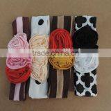 Baby Girl Elastic Fabric Headband Kids Braid Cross Dot Hairband Flower Knot Solid Craft Children Boutique Headband thumbnail-1