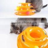 Whosale Crazy Cat Toy Three-Layer Turntable Cat Cat Ball thumbnail-2