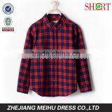 Latest Boys Flannel Shirt for Boy Warm Black Red Checks Mens Dress Shirts thumbnail-1