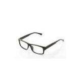 Square Plastic Eyeglass Frames For Women , Black / Red Polycarbonate