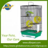 Flat top design wire iron three-store hamster cage,factory supply.