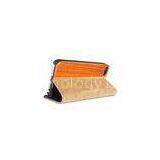 Rugged Apple Iphone 5S Magnetic Leather Folio Wooden Cell Phone Case With Stand