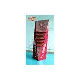 Red Advertising Cosmetic Cardboard Display Stand Models With Five Layers