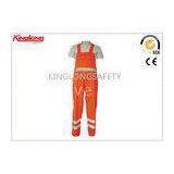 Customized Anti Shrink Plus Size Coverall Uniforms Hi Visibility Clothing