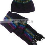 Fashional Pretty Super Warm Soft Cozy Popular Beanie Scarf Set thumbnail-1