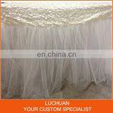 New Arrival Hot Wedding Decorative Ruffled Curly Willow Table Skirt thumbnail-3