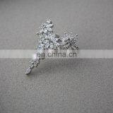 Exaggerated Feathers Zircon Ring Rhinestone Fashion Ladies Temperament Opening Ring thumbnail-4