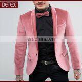 Fabric Fancy Dress Casual Mens Velvet Blazer thumbnail-1