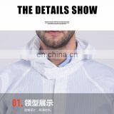 Custom Logo Polyester One-Piece Dust-proof Work Uniform Painted Work Coverall With Hat thumbnail-4