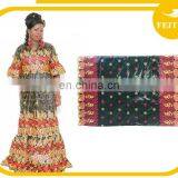 New African Cotton Damask Bazin Riche Dresses Embroidery For Women thumbnail-1