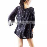 NAPAT Wholesale Long Sleeve Rayon V-Neck Casual Woman Blouse thumbnail-2