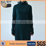 Women long turtle neck cashmere pullover