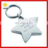 Personalized Design Gold/Sliver Plated Star Keychain thumbnail-3