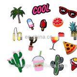 Cactus Embroidery Patch,red Lipstick Clothes Decoration, Bag Hat Accessories , Cool, Coconut Tree, Glasses, Banana, Pizza