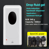 Hand Sanitizer Dispenser 1000ml Wall Mounted Auto Sensor Electric Touchless Automatic Gel Dispenser Spray Liquid Soap Dispenser thumbnail-4