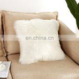 High Quality Trendy Square Bolster Fur Sheepskin Pillow Amazon thumbnail-5