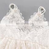 A0185# Girls Dress 2020 Summer Cotton Sleeves Lace Backless Clothes Kids Dress thumbnail-3