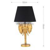 European hotel bedroom ornaments vintage lamp warm elephant table lamp for living room