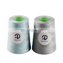 100% Spun Polyester Yarn Staple Fiber 40S/2 Sewing Thread for Sewing and Knitting