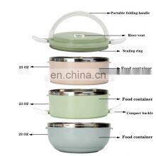 Manufacturing Wholesale Stainless Steel Metal High Quality Insulated Food Lunch Box Kids thumbnail-3