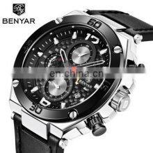 BENYAR 5151 Gentleman's Choice Watches Quartz Movement Luminous Chronograph Dropshipping Waterproof Stylish Men Wristwatch