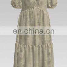 Ready Fabric Polyester Rayon With Spandex Yarn Dyed Crepe Fabric for Dress thumbnail-5