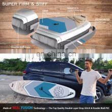 11'x33''x6'' Ocean Blue Wood Design Inflatable Sup Stand Up Paddle Board ISUP thumbnail-3