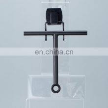 Household Steel Wiper Silicone Steel Shower Squeegee for Window Mirror Bathroom Wiper With Vacuum Sucker and Hook thumbnail-2