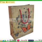 fancy printed shopping bag , paper bag with handle for customer