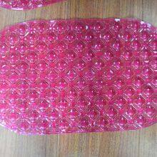 Transparent Red Non-slip Bath Mat PVC Material
