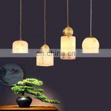 Luxury Lighting Fixtures Modern Led Alabaster Chandelier For Living Room Dining Pendent Lamp thumbnail-2