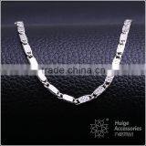Fashion Jewelry Rhodium Plated Cheap Simple Design Chain Necklace thumbnail-1