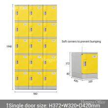 Multi-Purpose Full Plastic Single Door Locker 310*385*400mm for Gym & Swimming Pool ABS Locker Cabinet- Assembled Structure, Easy Installation thumbnail-2