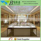 Metal Coated Retail Store Furniture for Jewelry Used, Stainless Jewelry Cases and Displays