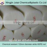Chemical Resistant 120mm Diameter White HDPE Rod